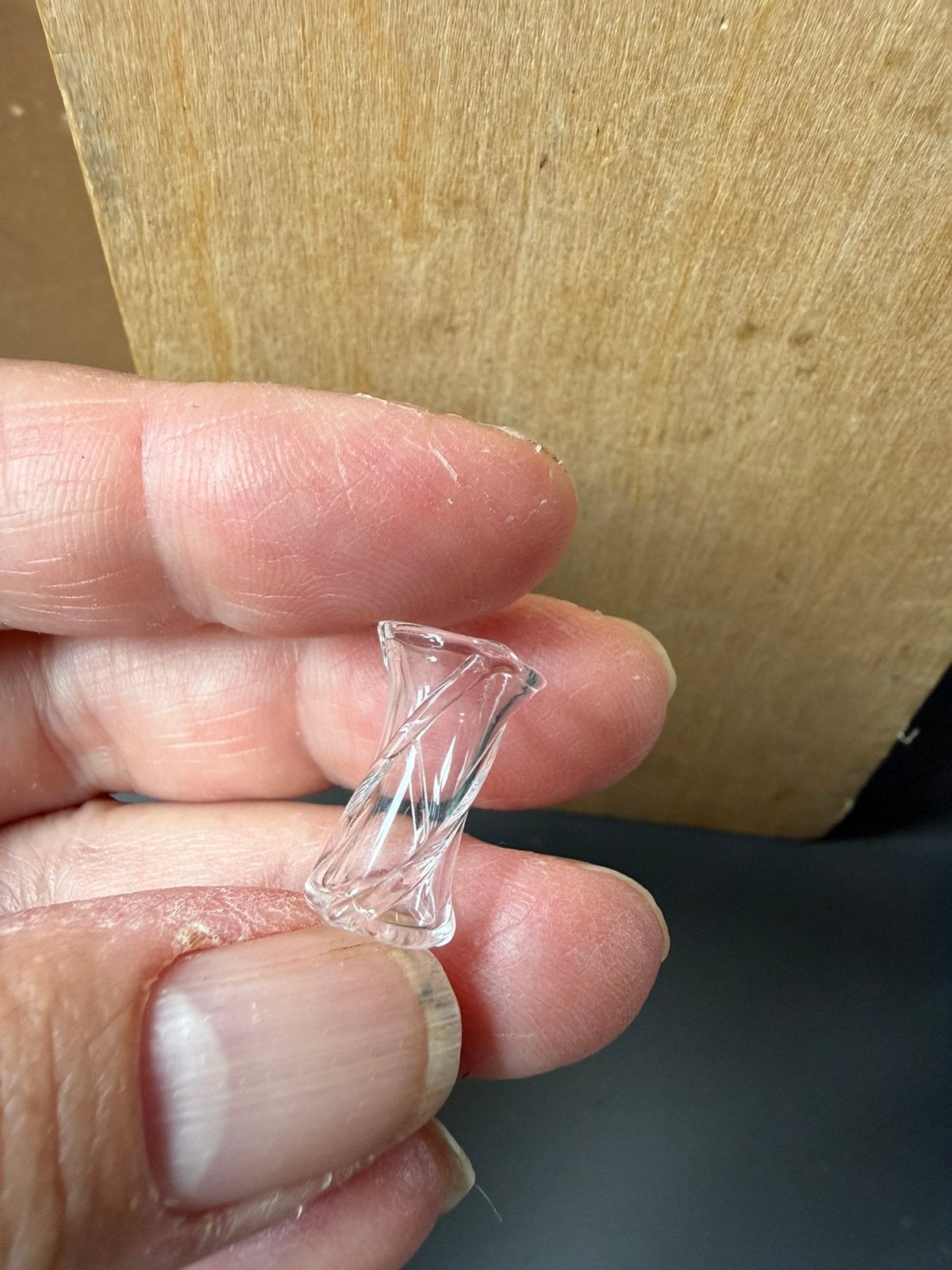 Vaas - 1.8cm - glas, Ophalen of Verzenden, Zo goed als nieuw, Poppenhuis