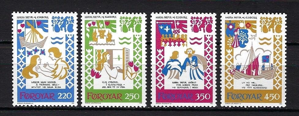 Faröer (Denemarken) Mi. 75/78 postfris, Ophalen of Verzenden, Denemarken, Postfris