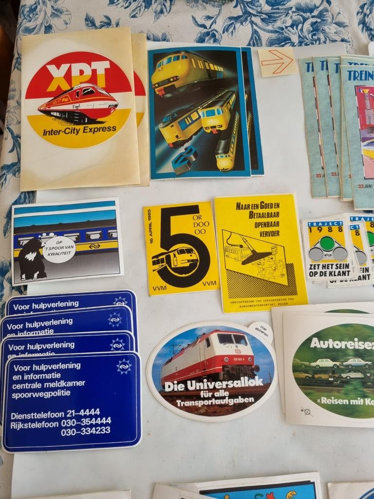 NS Trein Memorabilia Collectie - Stickers, Kaarten, Boekjes, Verzamelen, Spoorwegen en Tramwegen, Ophalen of Verzenden, Gebruikt