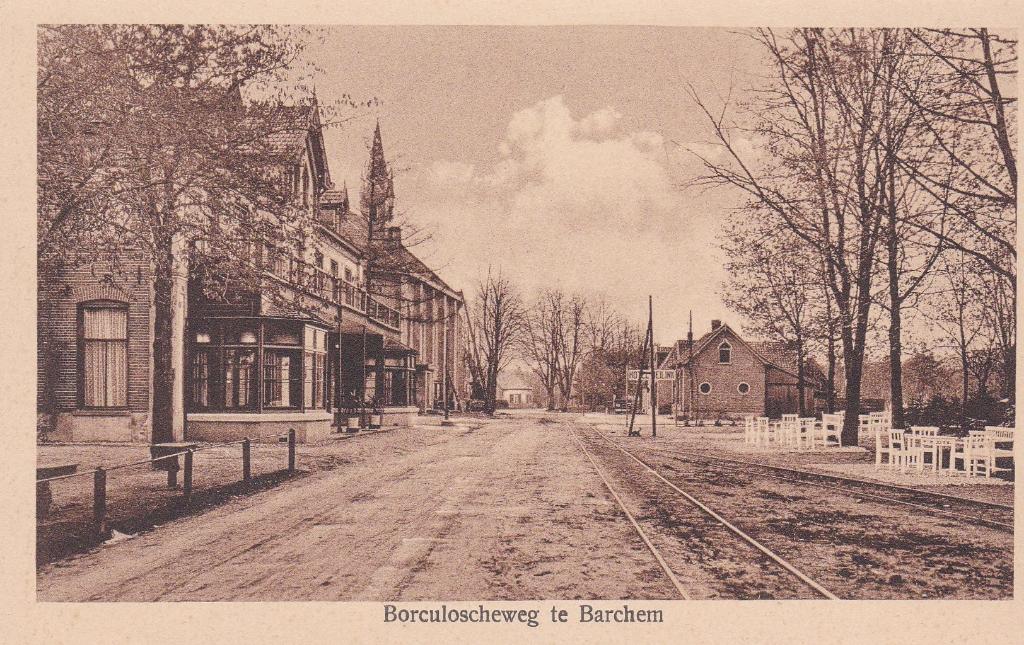 18348 Borculoscheweg te Barchem smalspoor goed zichtbaar, Verzamelen, Ansichtkaarten | Nederland, Verzenden, Voor 1920, Ongelopen