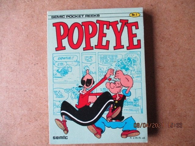 adv0820 popeye pocket 2, Eén stripboek, Ophalen, Gelezen