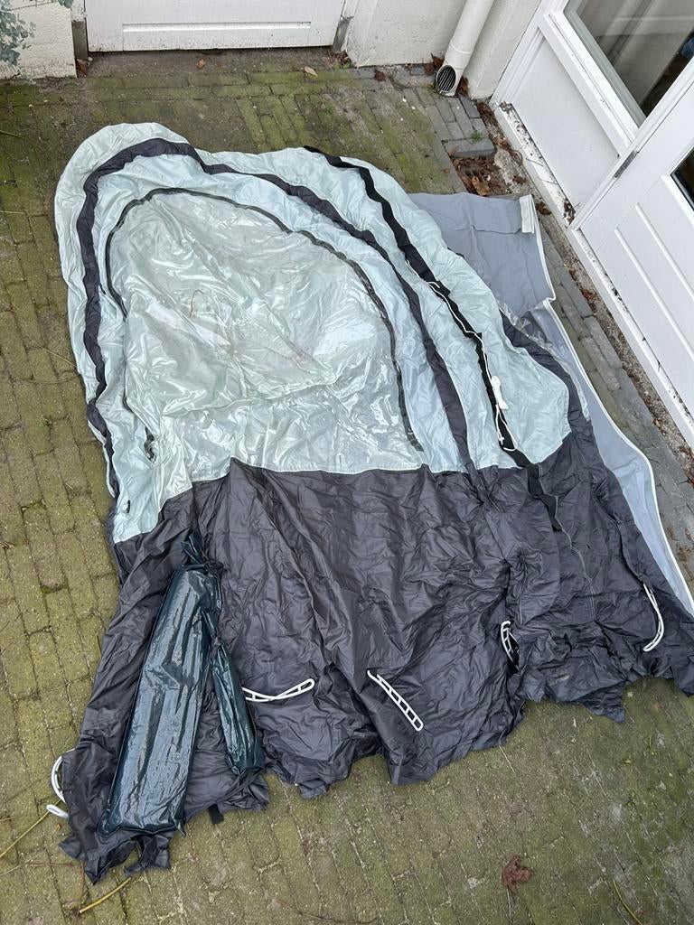 Basecamp panorama voortent caravan, Ophalen, Zo goed als nieuw