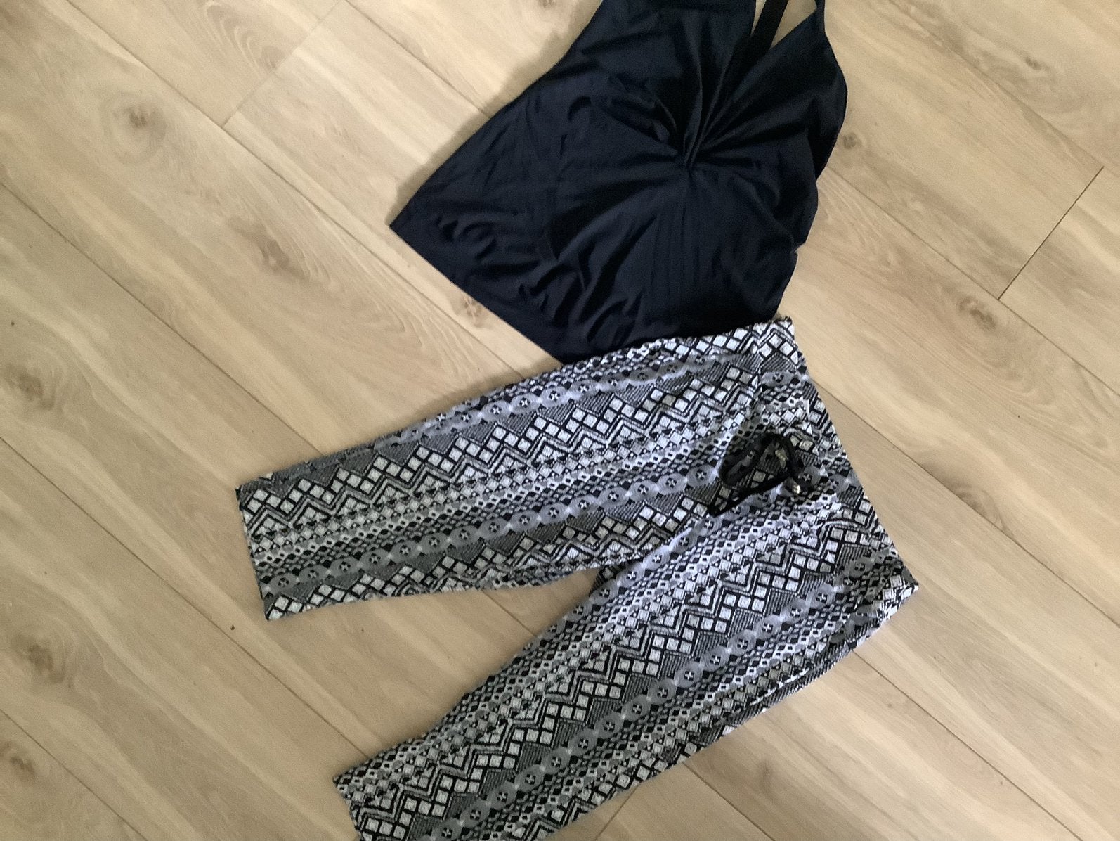 Travelstof set top studio Anneloes xl capri xxl Helena Hart, Kleding | Dames, Tops, Verzenden, Zo goed als nieuw, Maat 46/48 (XL) of groter