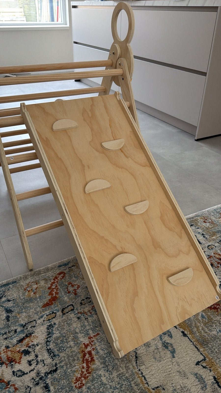 Luxe XXL Klimrek - Driehoek, Klimboog en Glijbaan, Ophalen of Verzenden, Zo goed als nieuw