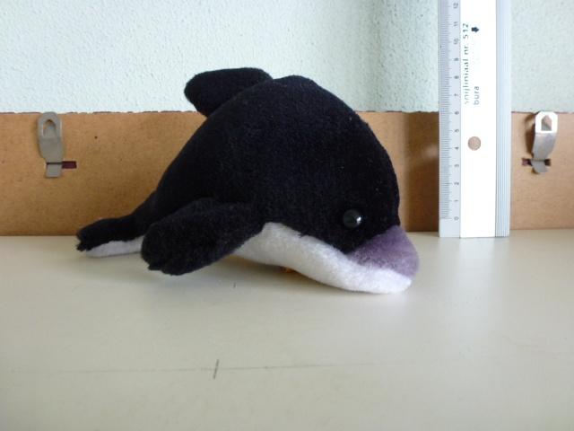 Knuffeldier orka (vis) - ook sleutelhanger 15 cm, Ophalen of Verzenden, Gebruikt, Overige typen, Klein (minder dan 20 cm)