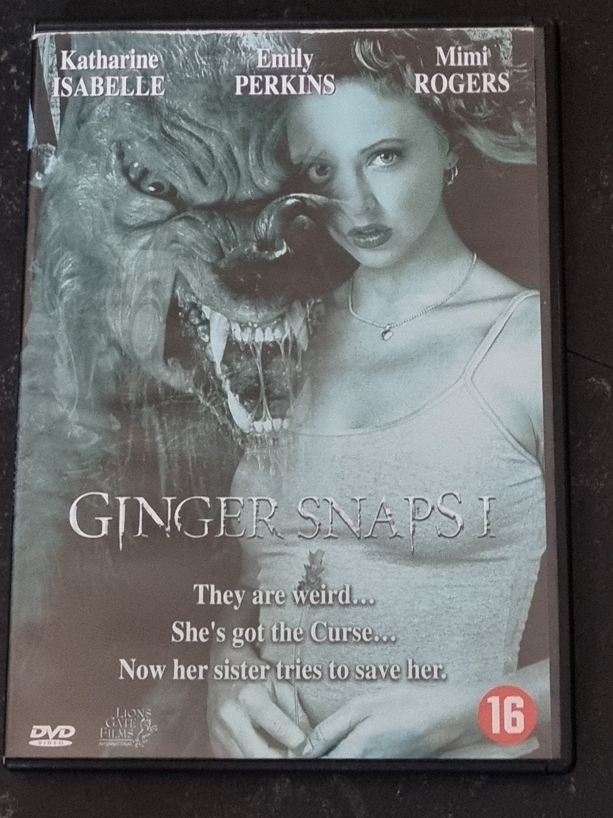 Ginger Snaps 1 DVD - Horrorfilm met weerwolven, Vanaf 16 jaar, Ophalen of Verzenden, Zo goed als nieuw, Monsters