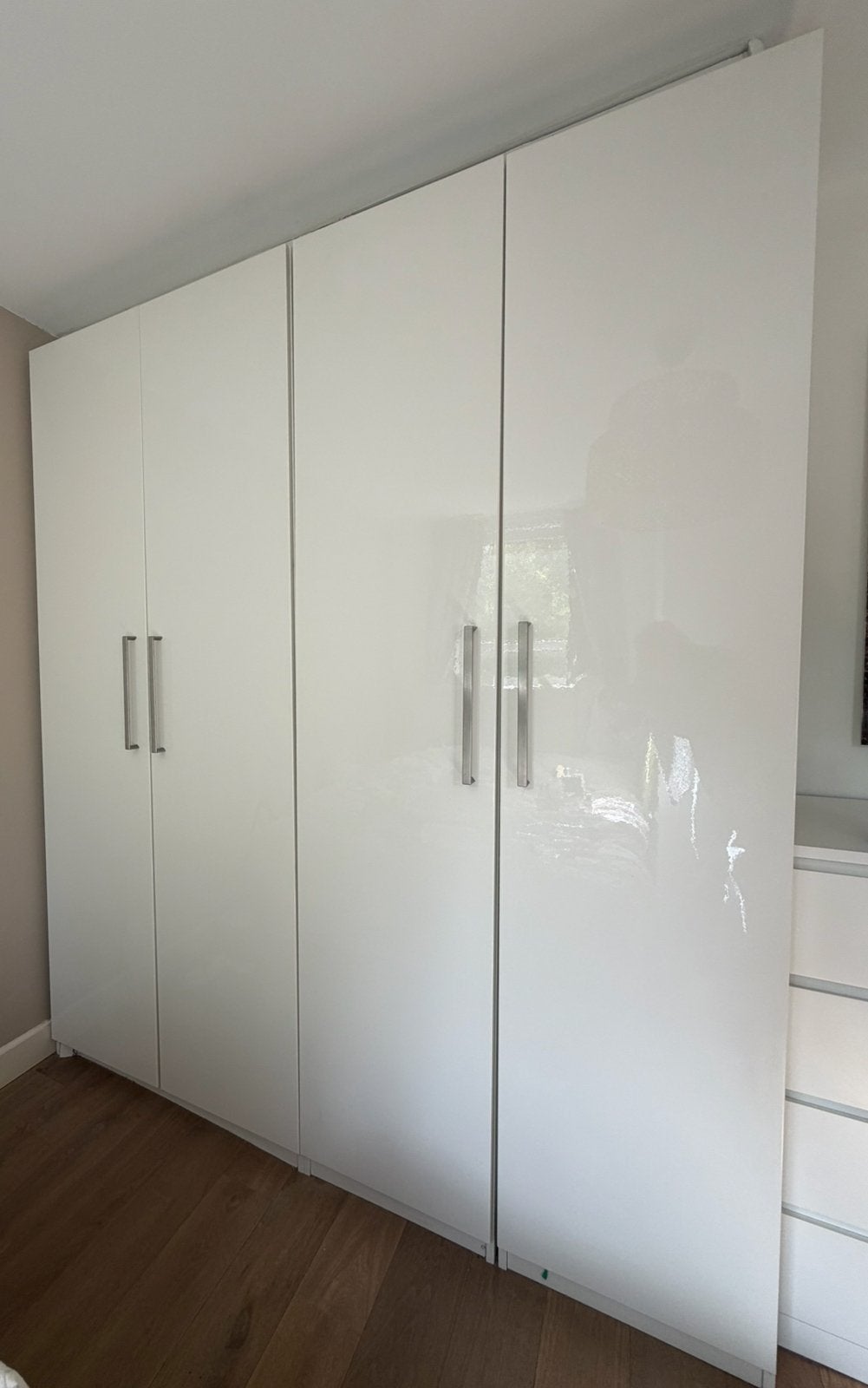4 Ikea Fardal deuren hoogglans wit 50x229 cm, Ophalen, 200 cm of meer, 50 tot 100 cm, Zo goed als nieuw