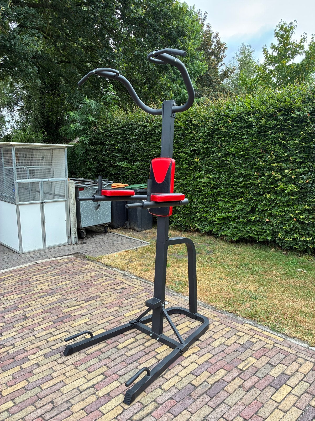 Power Tower / Krachtstation – (Pull-up, Dip & Buikspieren), Sport en Fitness, Ophalen, Gebruikt, Krachtstation, Armen