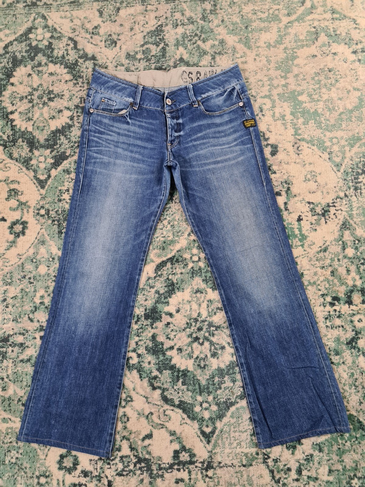 G-star midge saddle mid straight W34 L28 Tulsi3428 Mid-rise, Blauw, Ophalen of Verzenden, W30 - W32 (confectie 38/40), G-STAR RAW
