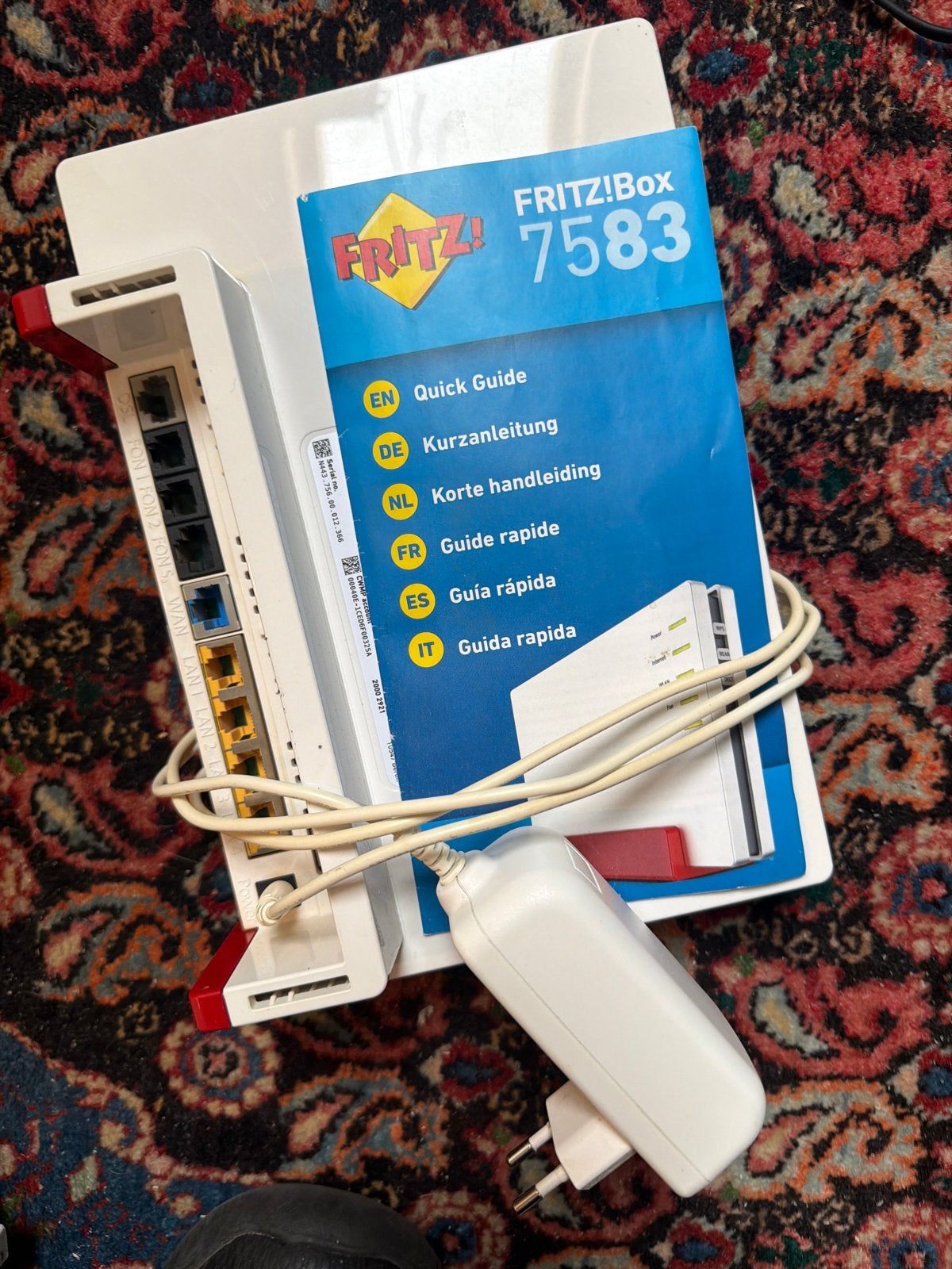 FRITZ!Box 7583 Router met modem, Computers en Software, Routers en Modems, Ophalen of Verzenden, Zo goed als nieuw, Router met modem