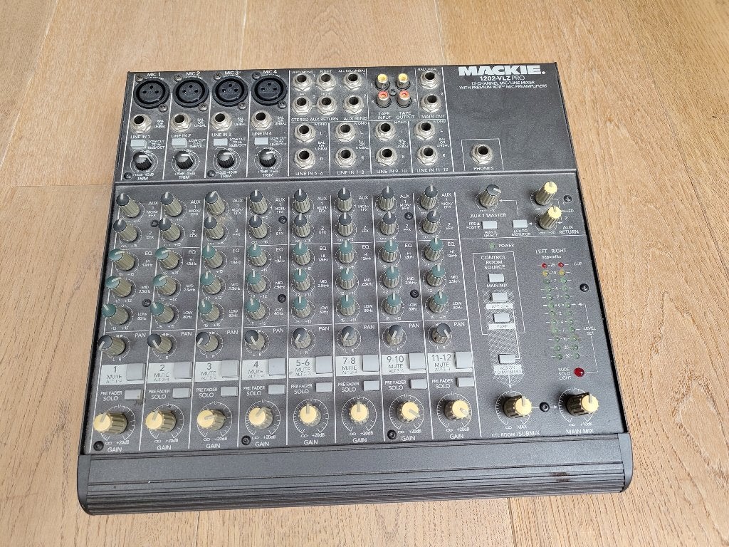 Mackie audiomixer, Ophalen, Gebruikt, 10 tot 20 kanalen