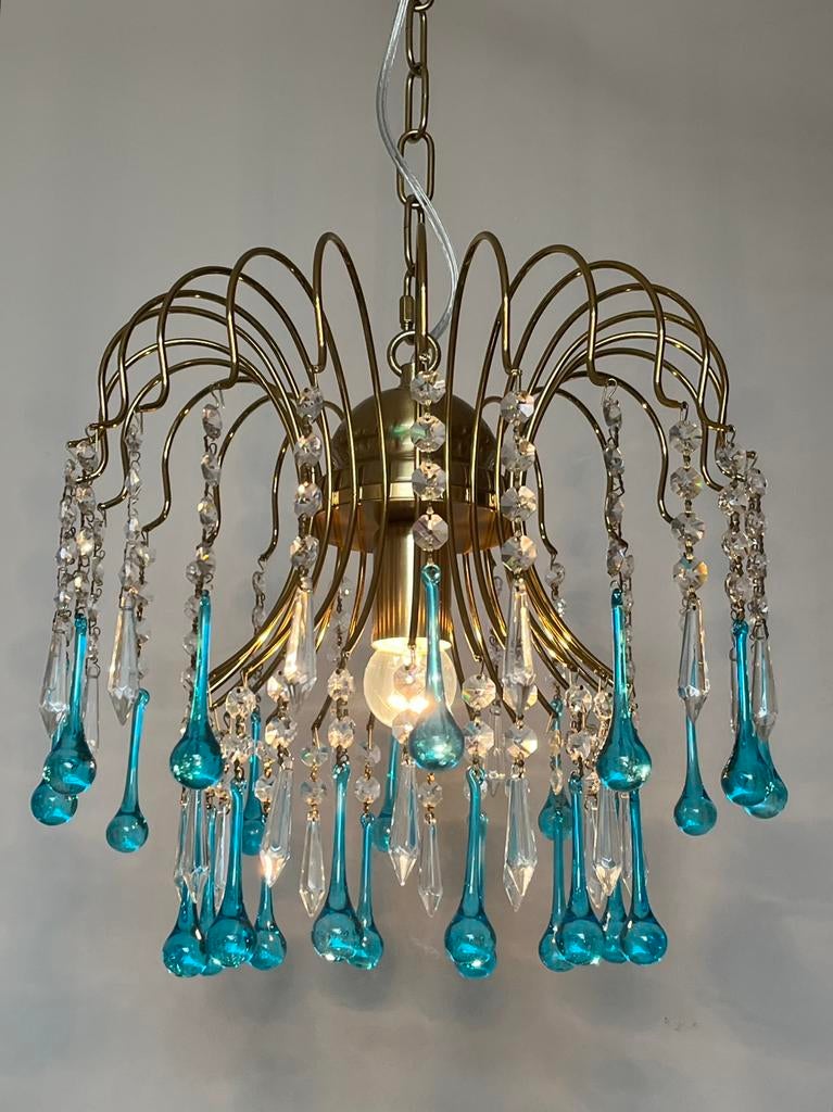 2 beschikbaar murano vintage Teardrop kroonluchter, Huis en Inrichting, Baak, Ophalen of Verzenden, Zo goed als nieuw, Baak