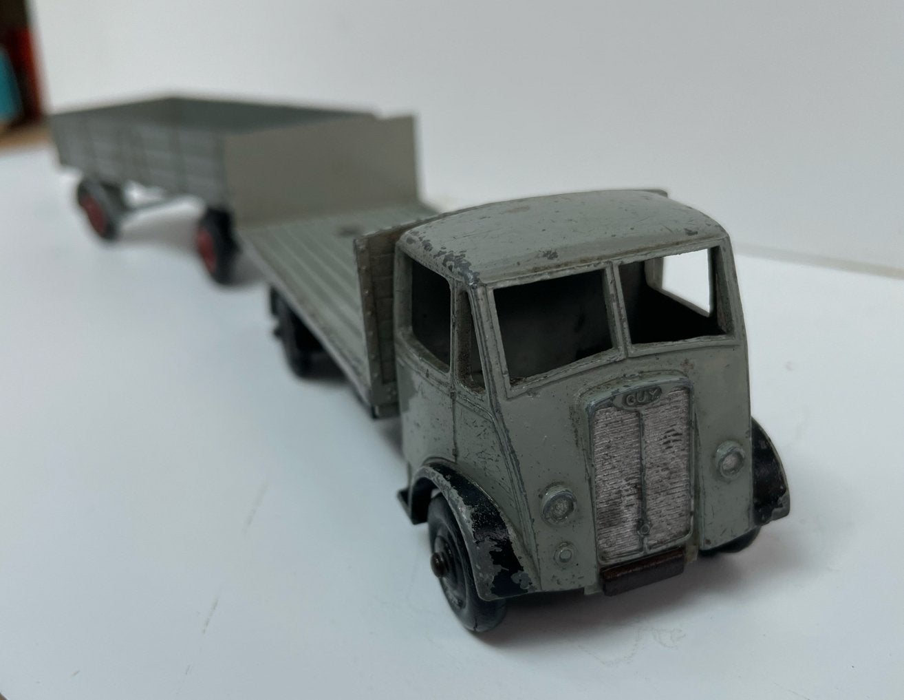 Vintage Dinky Supertoys Guy Vrachtwagen met Aanhanger, Ophalen of Verzenden