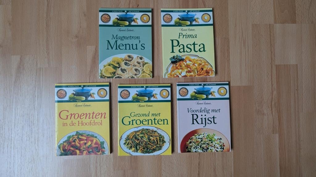 5 Koken thuis met Konmar boeken, Ophalen of Verzenden, Zo goed als nieuw, Cursus of Instructie