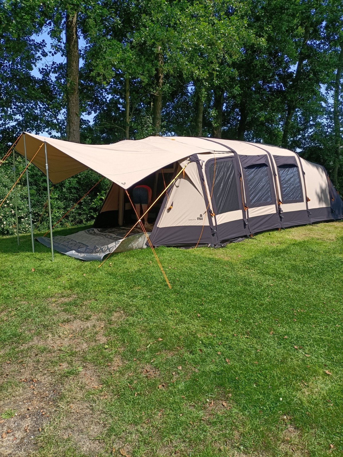 Redwood Navarro 340 air met  bagagewagen vakantieklaar., Ophalen, Zo goed als nieuw, Tot en met 5