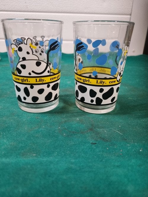 drinkglazen cow girl vintage, Ophalen of Verzenden, 'T Olde Gre-j, Info@toldegrej.nl, Endepoelstraat 20f Didam
