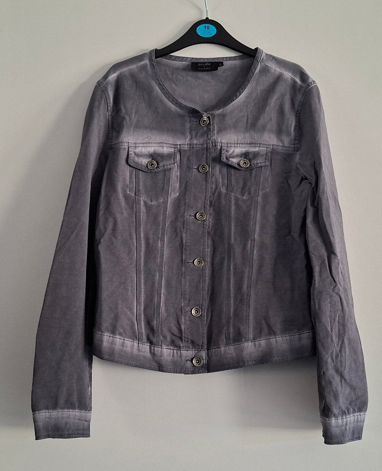 Elvira Casuals Jasje Maat 40, Kleding | Dames, Jasjes, Kostuums en Pakken, Zo goed als nieuw, Jasje, Maat 38/40 (M), Grijs, Ophalen of Verzenden