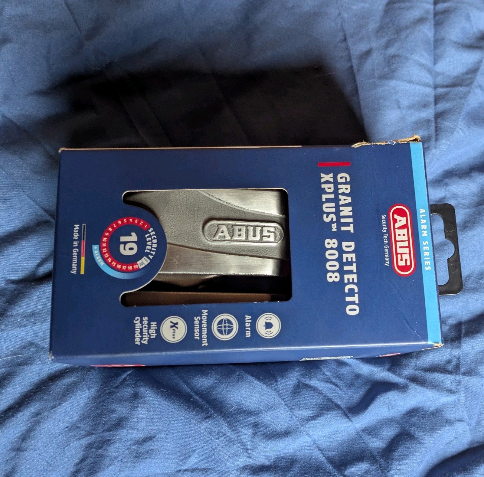 Abus Granit Detecto XPlus 8008 alarmslot, Motoren, Accessoires | Sloten, Nieuw, Ophalen of Verzenden