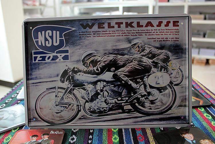 NSU Fox Motor Metalen Bord (Plaat Reclame Duits Garage), Verzenden, Nieuw