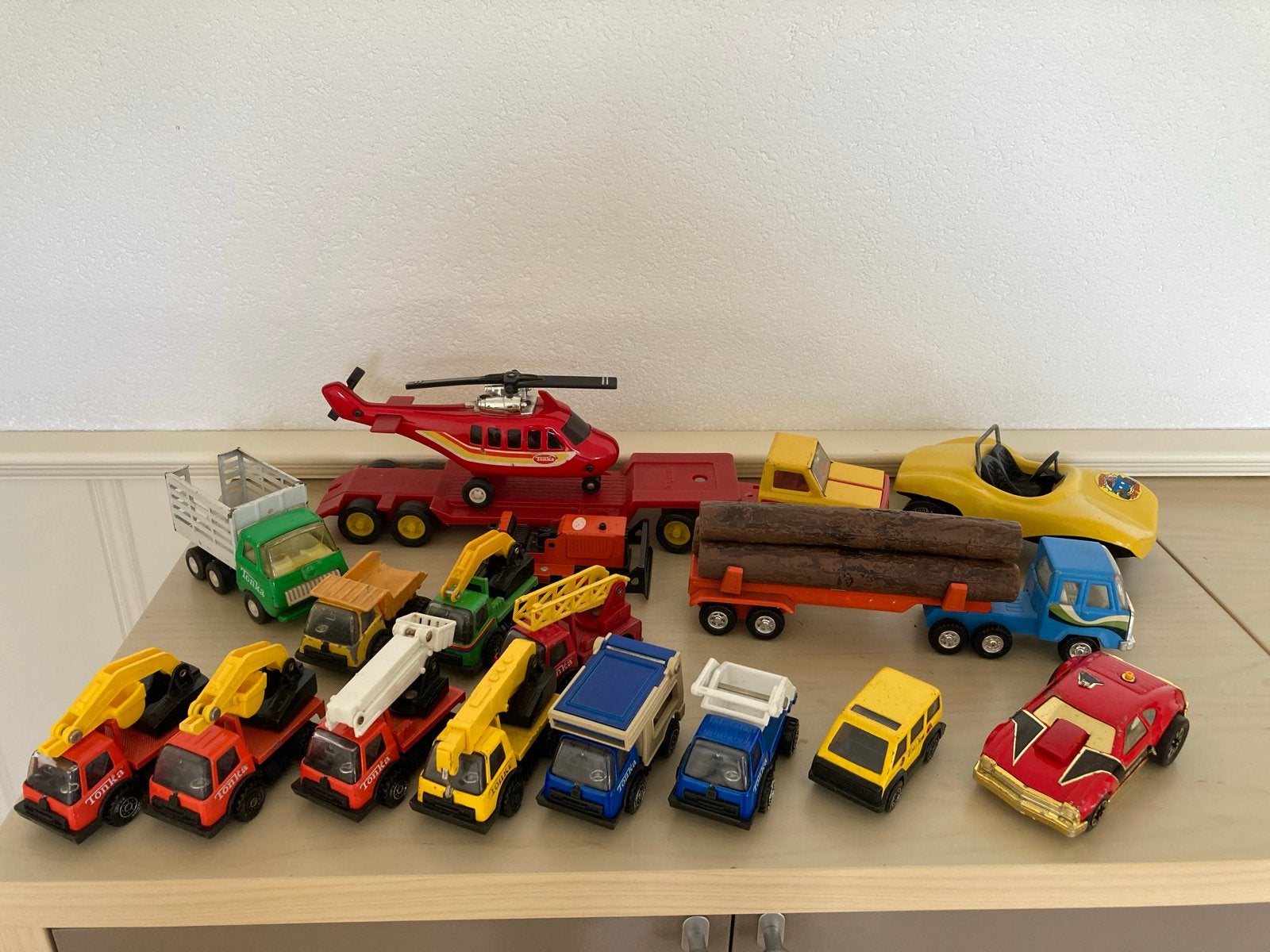 Grote collectie Tonka speelgoedauto's en voertuigen, Ophalen of Verzenden, Gebruikt