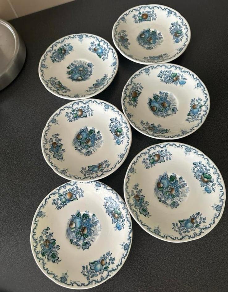 Set van 6 Mason's Fruit Basket Schoteltjes nieuw!, Antiek en Kunst, Antiek | Servies los, Ophalen of Verzenden