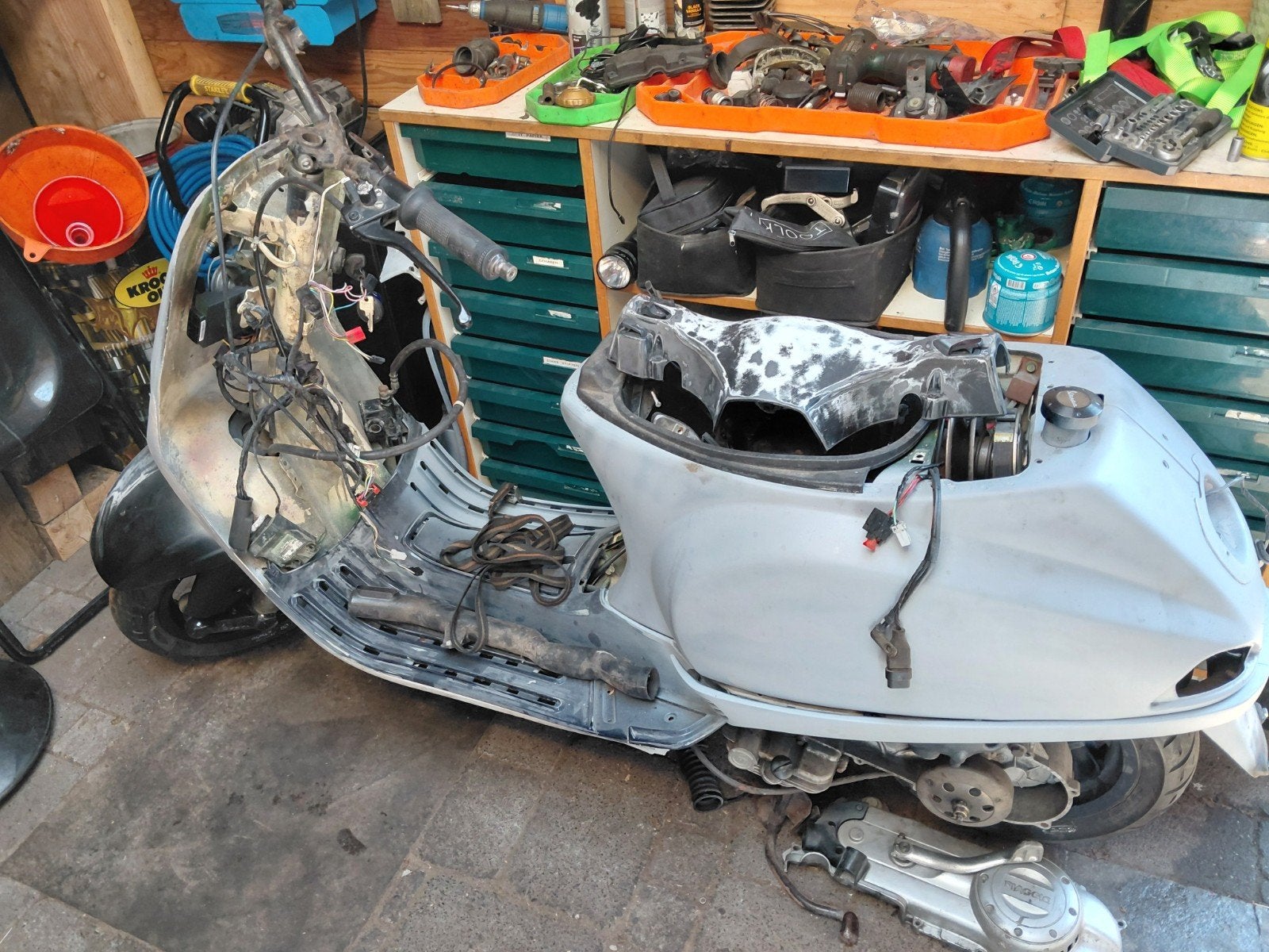 vespa, Ophalen, Gebruikt