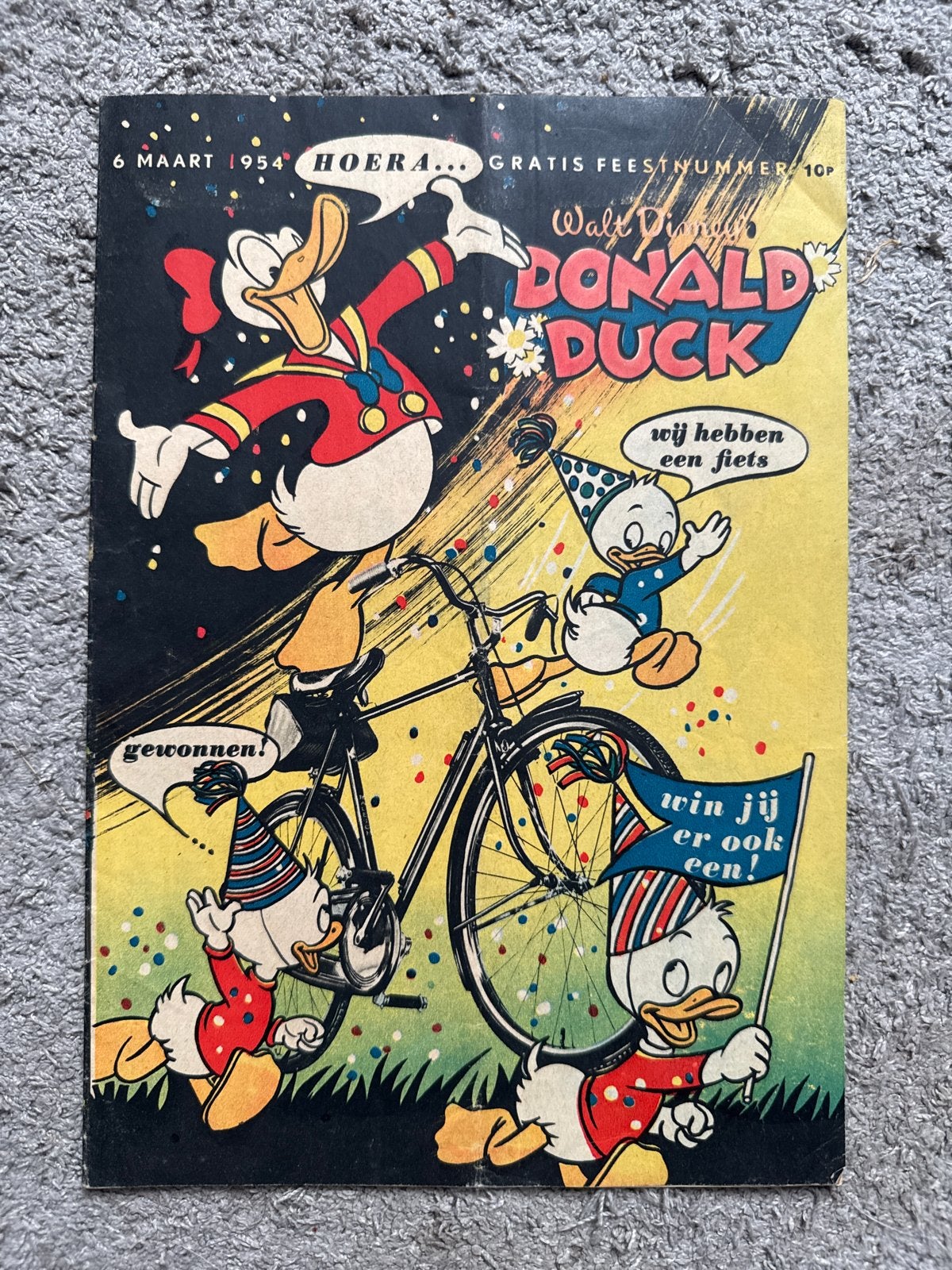 Donald Duck - Gratis Feestnummer - 6 Maart 1954, Ophalen of Verzenden, Gelezen, Overige typen