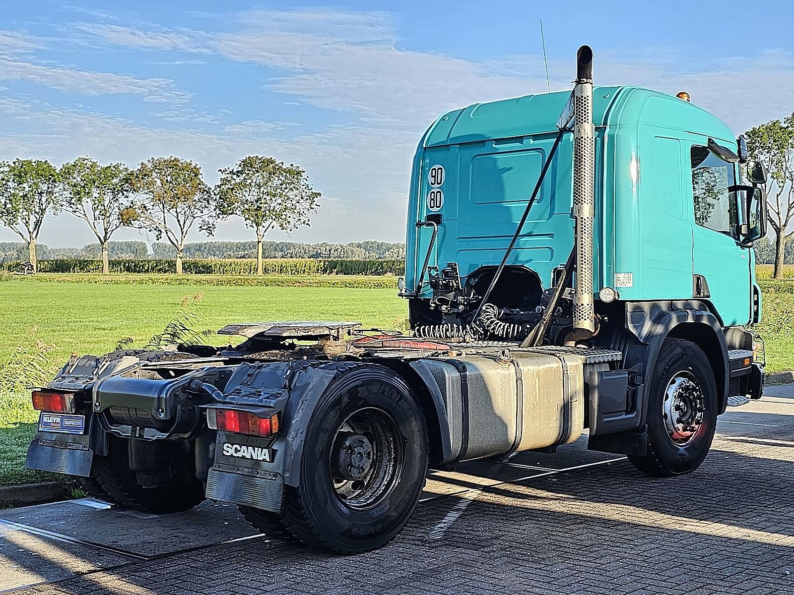 SCANIA P380 manual hydraulics, Traction-control, Bedrijf, 379 pk, Te koop