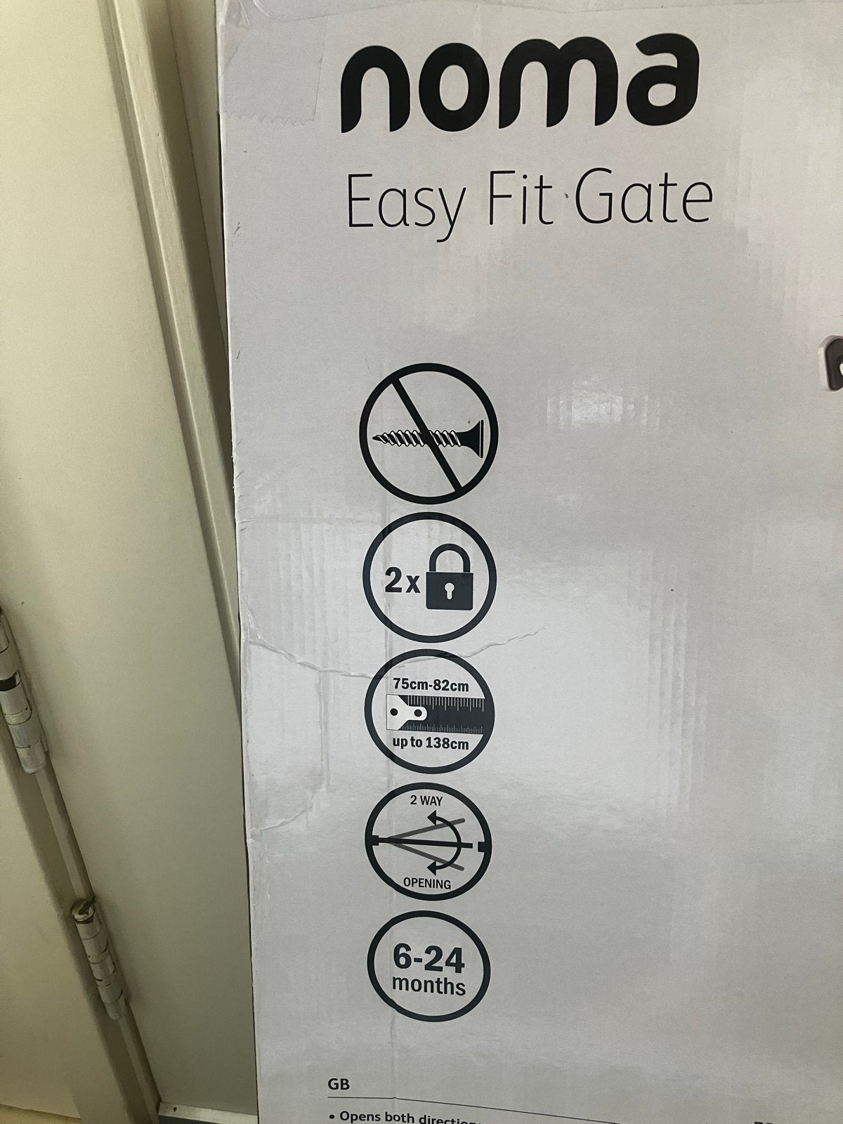 Noma Easy Fit Gate - Veiligheidshekje voor Kinderen, Ophalen, Zo goed als nieuw