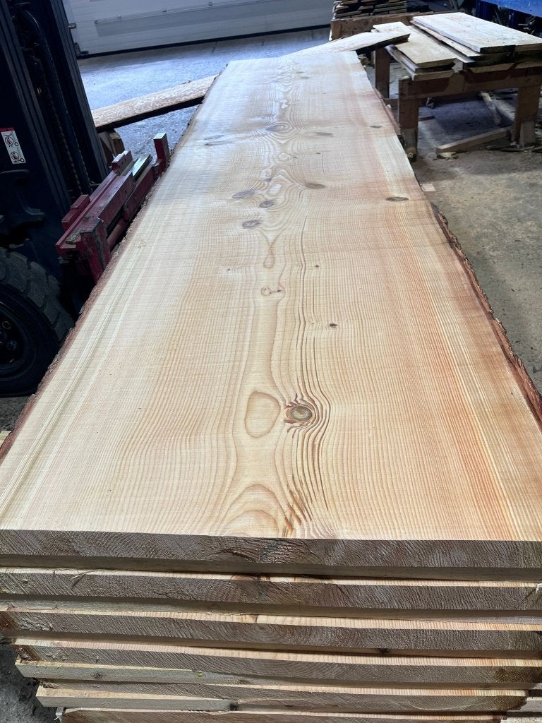 60 mm douglas boomstam tafelblad 80-100 cm, Tuin en Terras, Tuintafels, Ophalen, Nieuw, Rechthoekig, Hout
