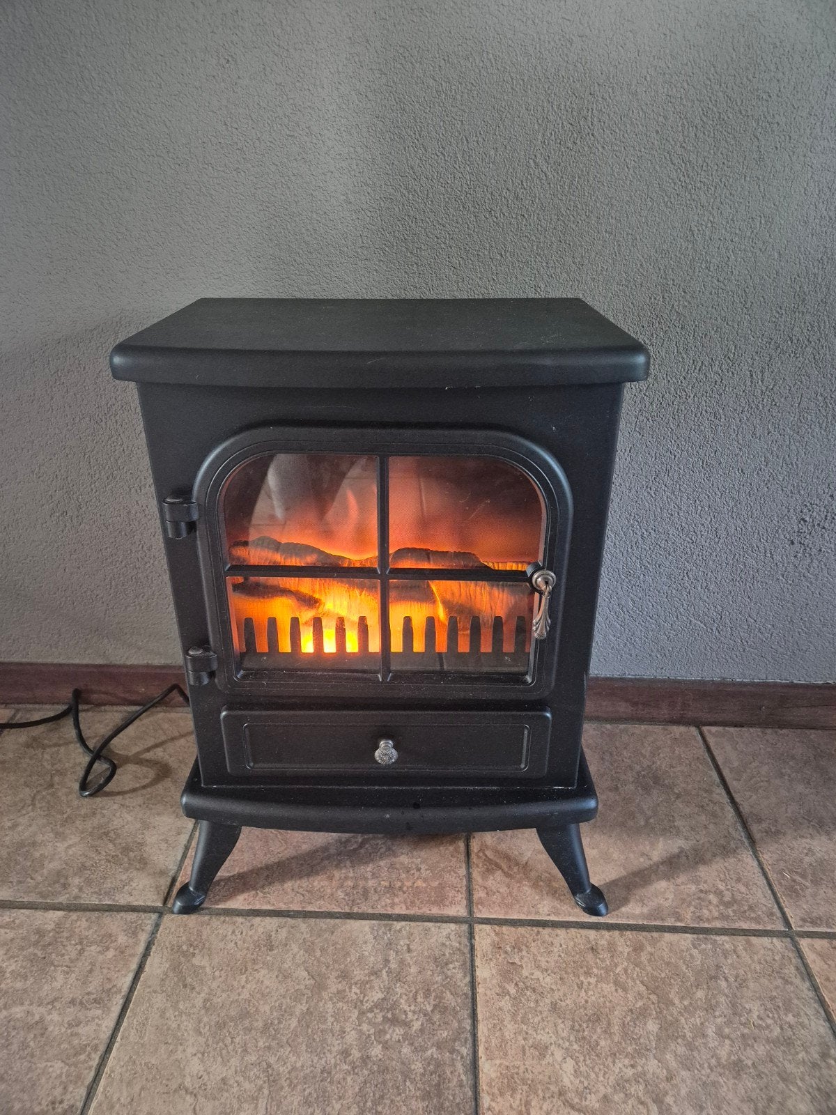 Elektrische mini kachel, Elektrisch, Houtkachel, Ophalen of Verzenden, Zo goed als nieuw