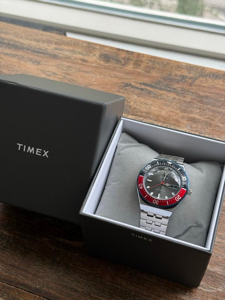 Timex Automatic Diver MO5D Horloge - Zilverkleurig, Overige merken, Staal, Polshorloge, Ophalen of Verzenden
