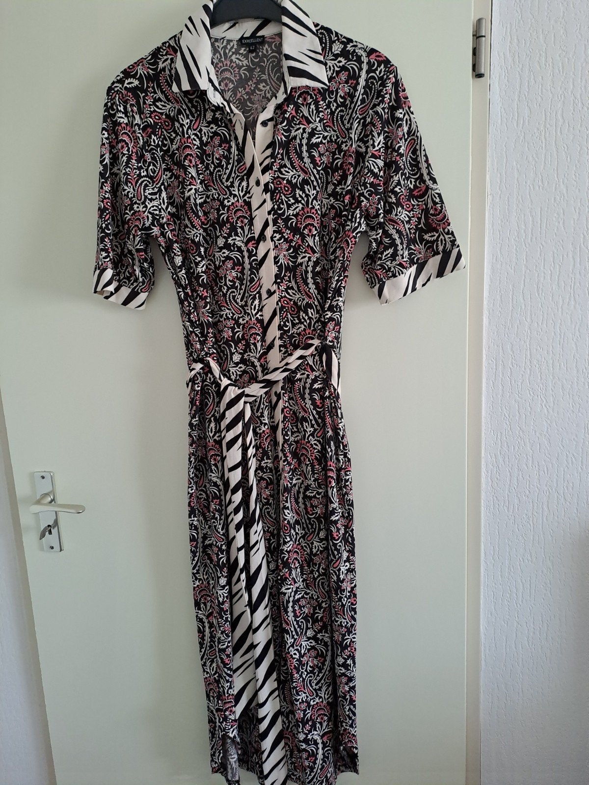 Exxcellent jurk met paisley en zebraprint, maat 42, Meerkleurig, Maat 42/44 (L), Ophalen of Verzenden, Zo goed als nieuw