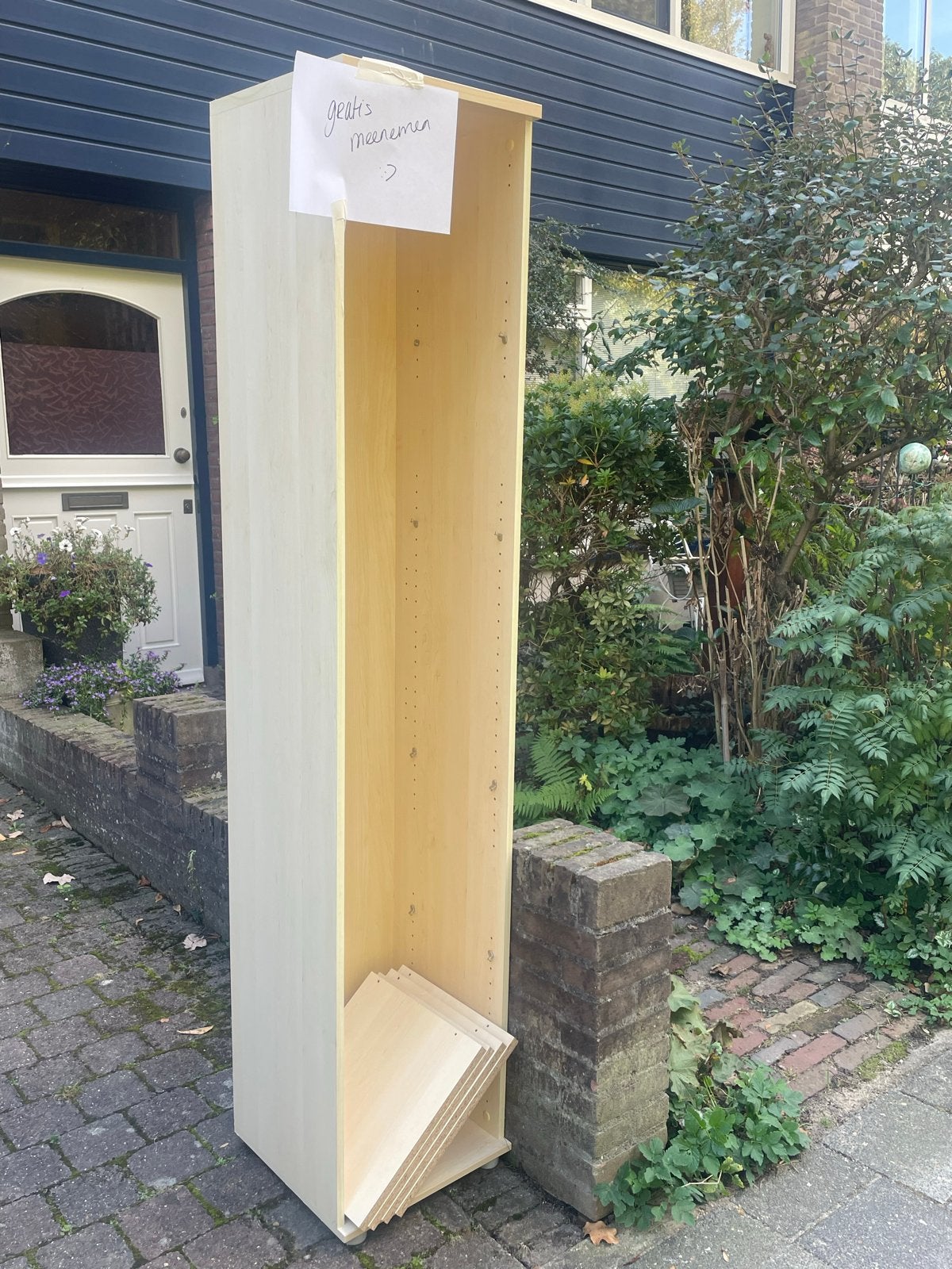 Kast met 4 schappen af te halen in Nijmegen, Ophalen, Met plank(en), Minder dan 50 cm, Gebruikt