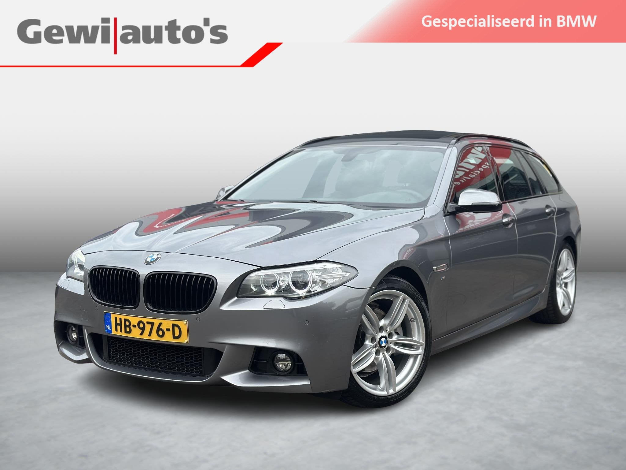 BMW 5-serie Touring 520i M-Sport NL Auto, Automaat, Dealer onderhouden, Gebruikt, 4 cilinders