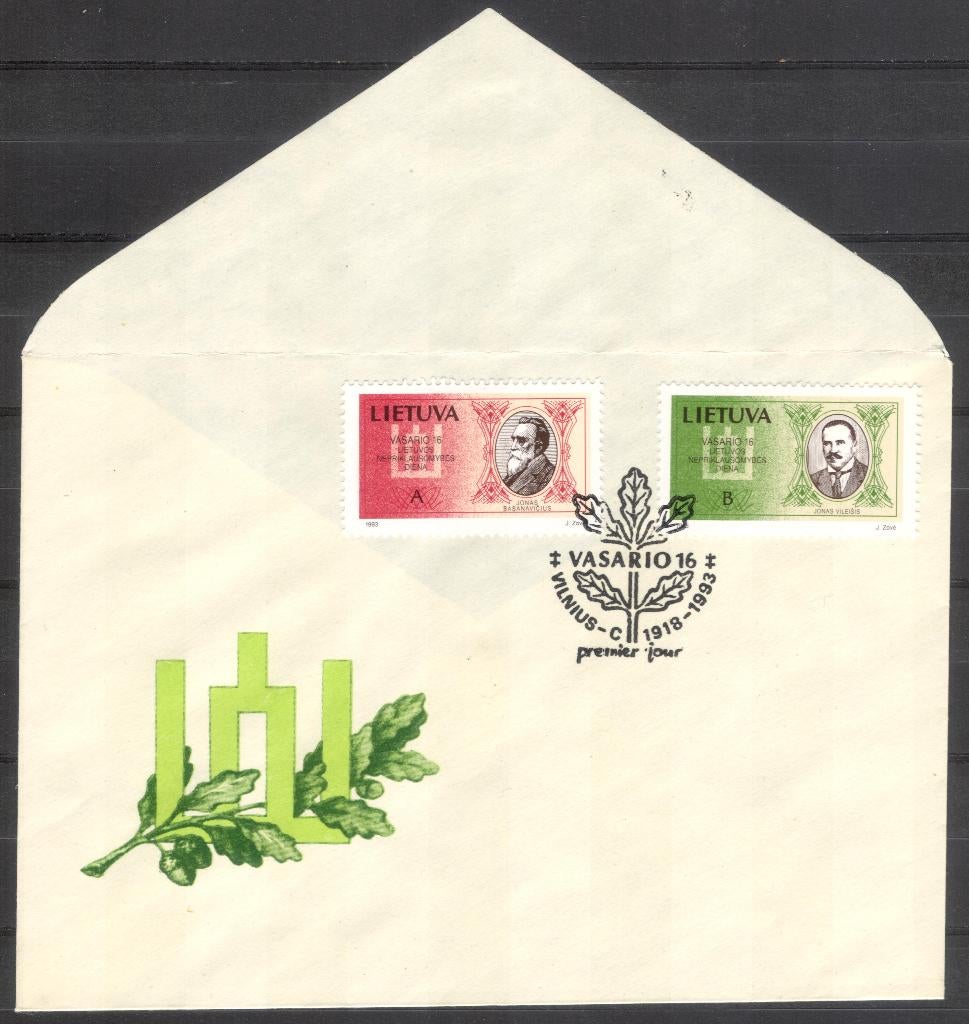 Lietuva (2), Postzegels en Munten, Verzenden, Envelop