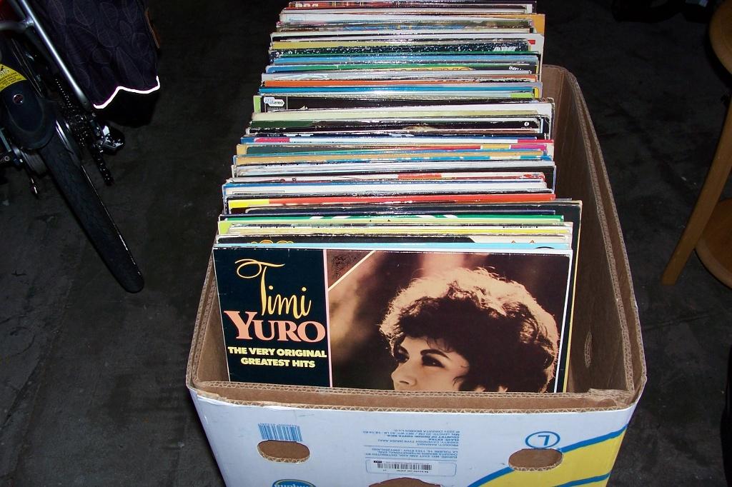 doos met ongeveer 120 lp's, Ophalen, Gebruikt, 12 inch