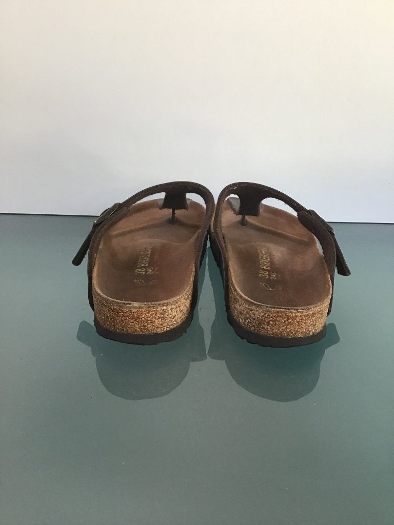 Birkenstock Gizeh 38 | brons | Gratis verzenden, Kleding | Dames, Schoenen, Slippers, Overige kleuren, Verzenden, Zo goed als nieuw