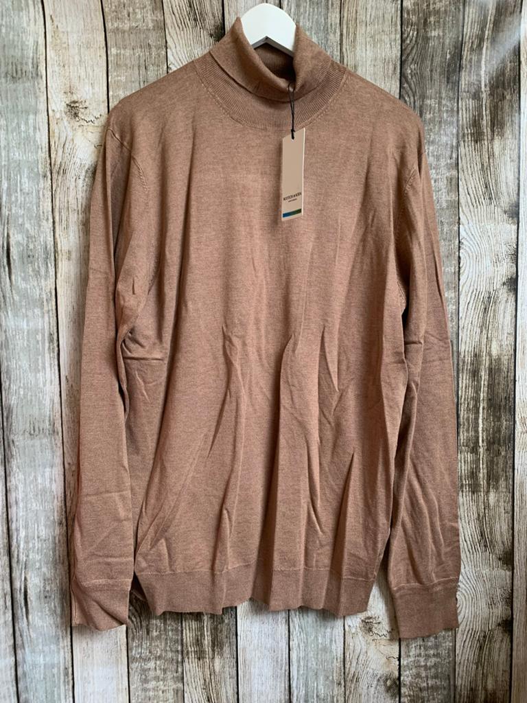 Scotch & Soda super gave bruine koltrui (Maat XXL) NIEUW!!, Kleding | Heren, Verzenden, Nieuw, Overige maten, Bruin