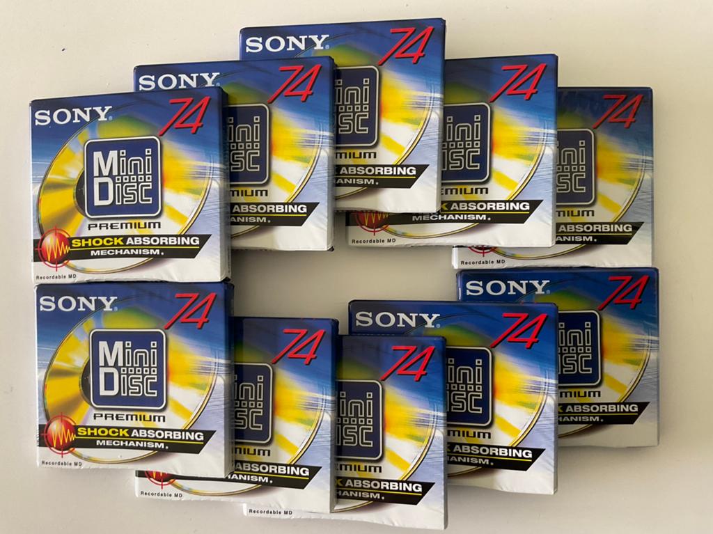 Minidisc’s  SONY PREMIUM 10x nieuw in verpakking 74 minuten, Ophalen of Verzenden