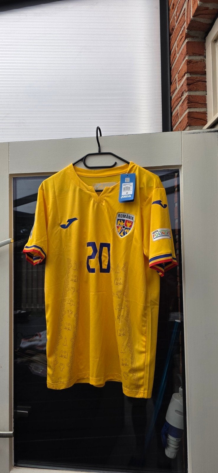 Joma Roemenië Voetbalshirt Maat M - Nieuw met labels, Kleding | Heren, Joma, Geel, Nieuw, Voetbal