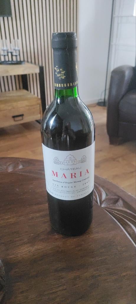 Château Maria Rode Wijn 2007 uit Tunesië, Ophalen of Verzenden, Gebruikt, Afrika, Rode wijn
