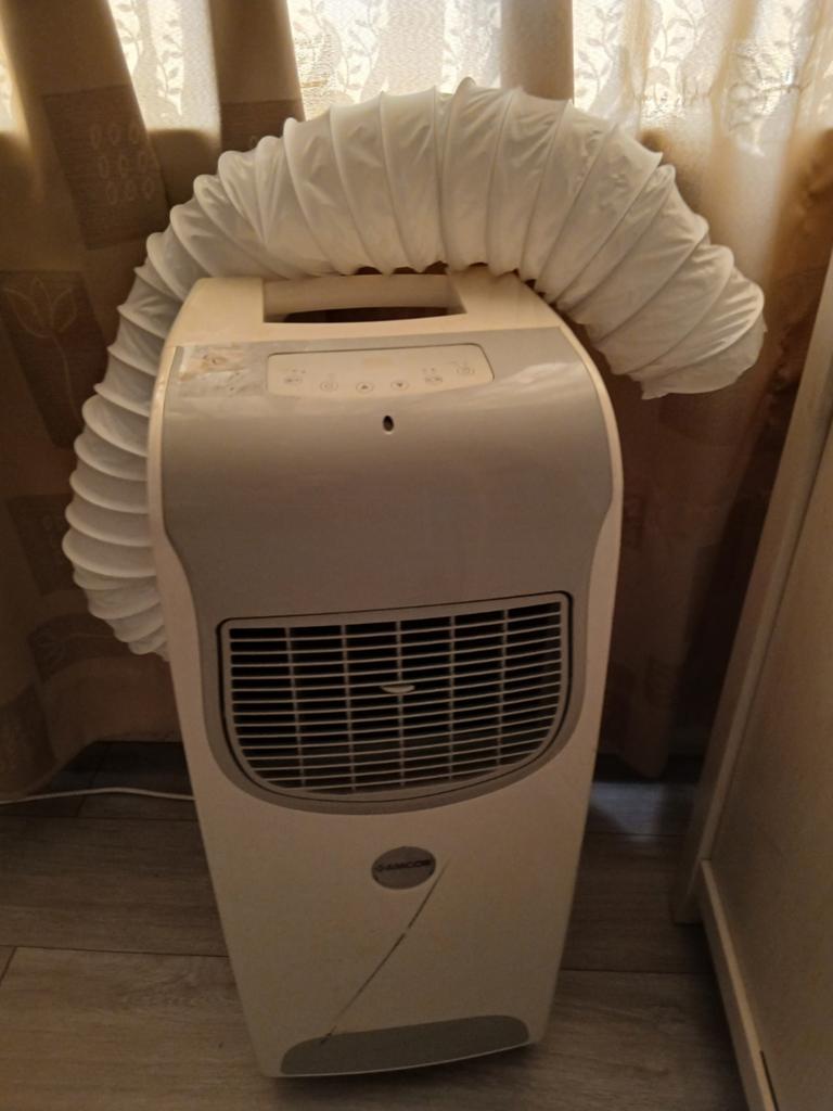 Airco met slang, Witgoed en Apparatuur, Airco's, Ophalen, Mobiele airco, Minder dan 60 m³, 3 snelheden of meer