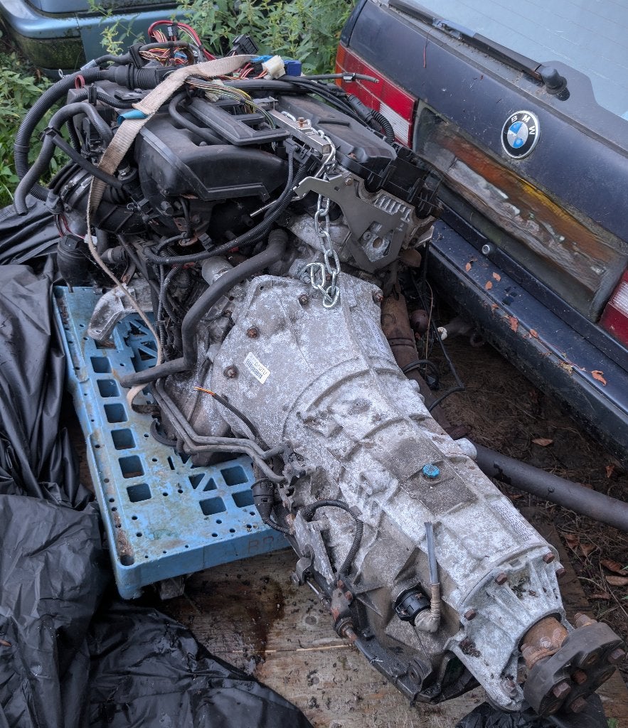 M54B30 compleet met 5 traps automaat, Ophalen, Gebruikt, BMW