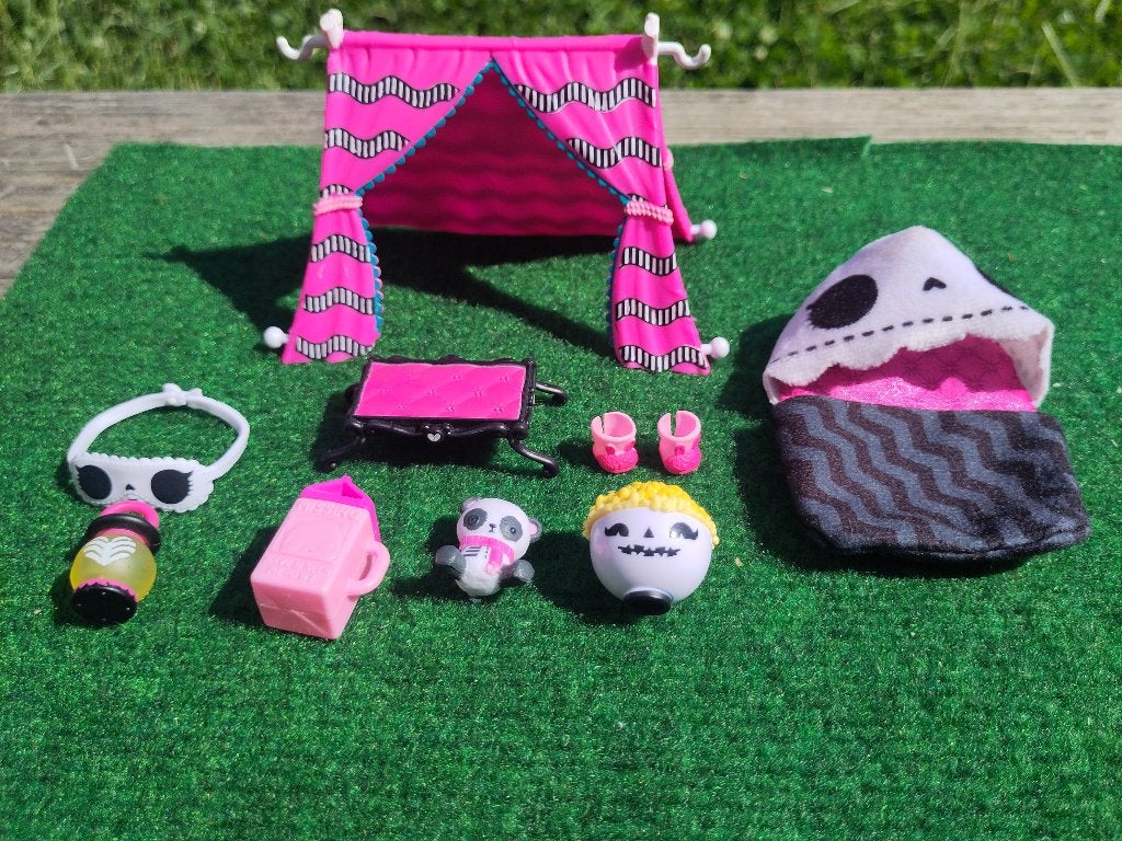 LOL poppen set tent kamperen L.O.L. strand, Ophalen of Verzenden, Gebruikt, Overige typen