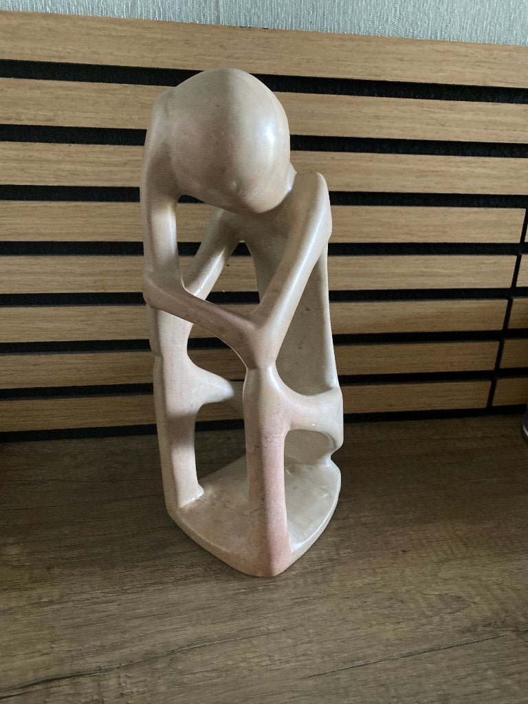 speksteen snijwerk, Handgemaakt, Overige materialen, Beeld, Abstract
