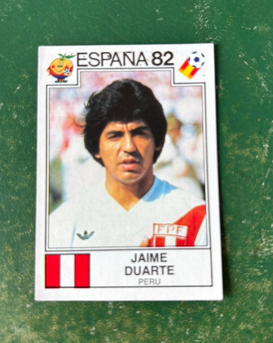 Panini plaatje Jaime Duarte Peru WK 82, Ophalen of Verzenden