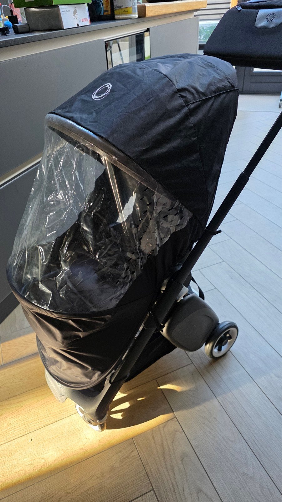 Bugaboo Ant Black, Kinderen en Baby's, Ophalen of Verzenden, Gebruikt, Regenhoes