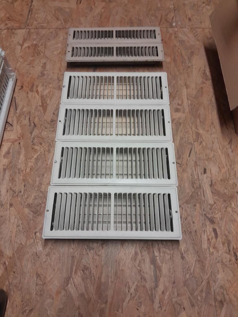 Vloerroosters wit verstelbaar Brink heteluchtverwarming, Ophalen of Verzenden, Gebruikt, Minder dan 60 cm, Overige typen