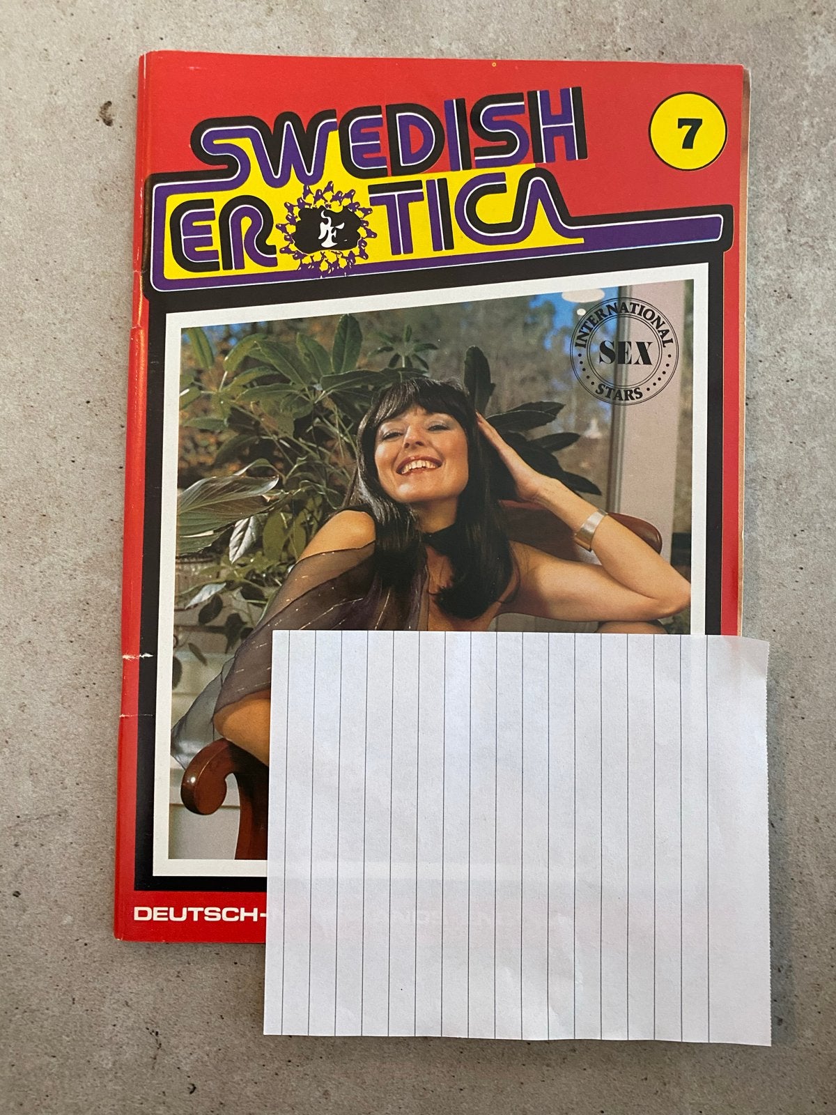 Swedish blad-Nummer 7, Verzenden, Gelezen, Overige typen